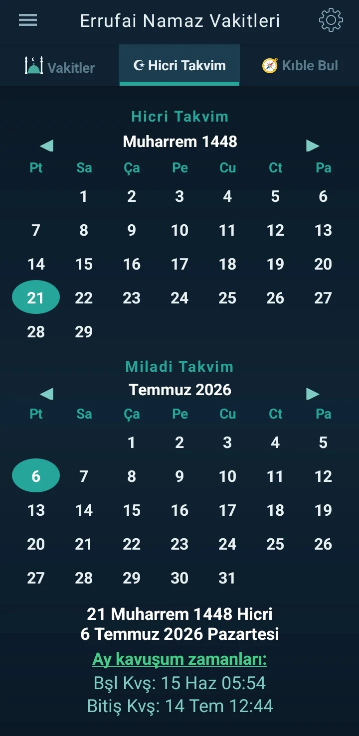 Rufai Namaz Vakit-Güneş Pusula screenshot